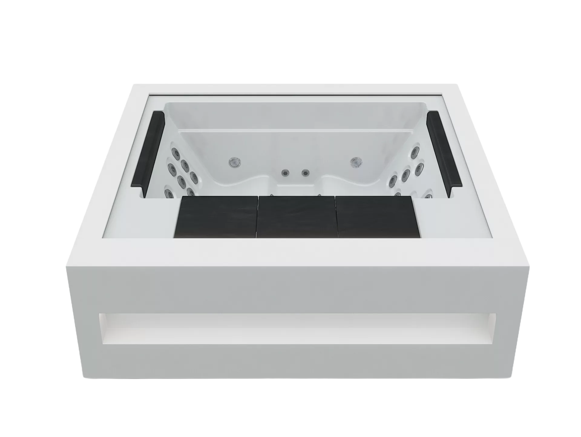Exclusive home spa solid surface white
